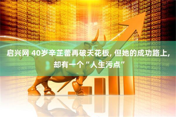 启兴网 40岁辛芷蕾再破天花板, 但她的成功路上, 却有一个“人生污点”
